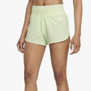 Nike Eclipse High Waist Running Shorts Lime Ice Women's XXL
